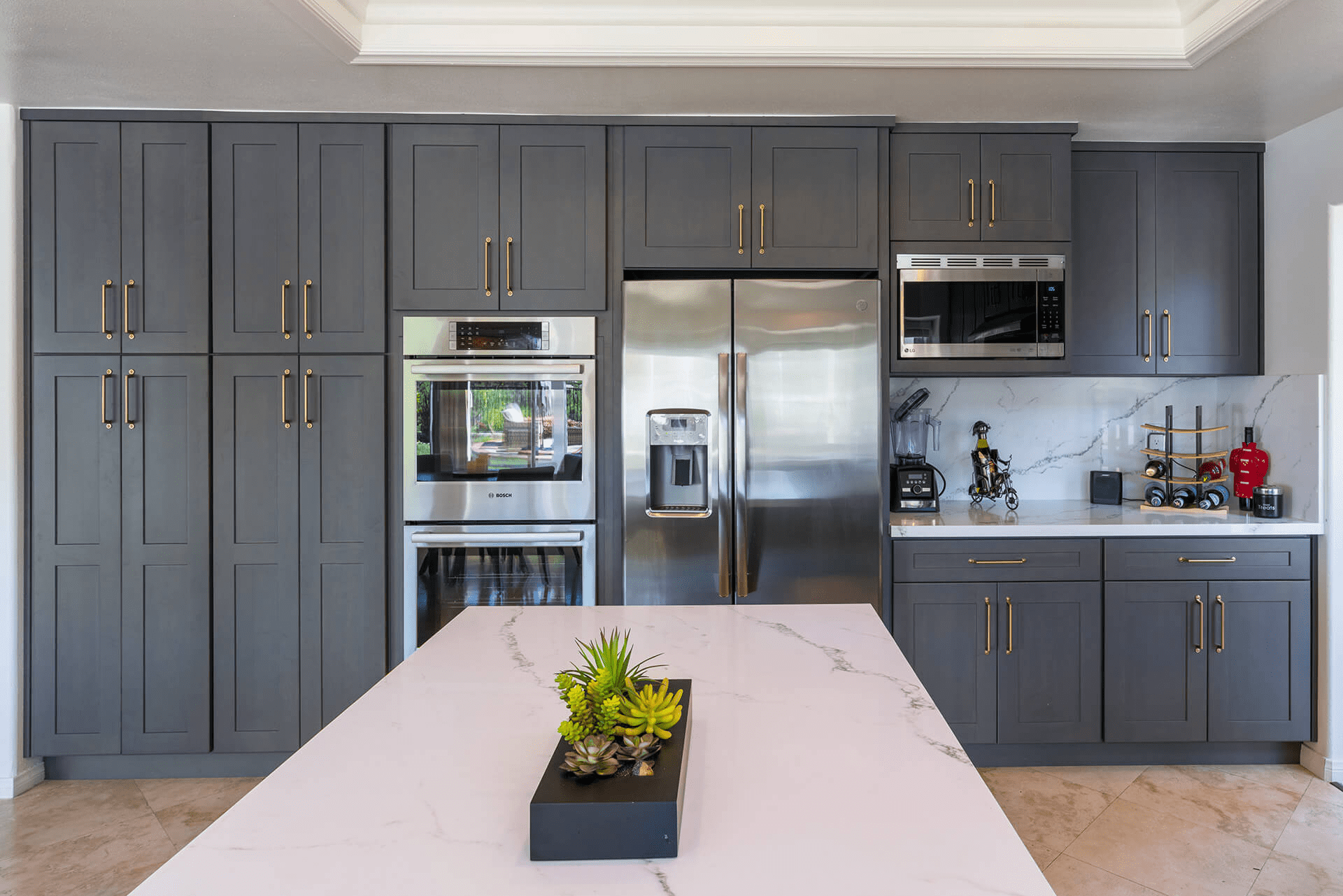 Optimizing Microwave Placement in Your Kitchen Design with 405 Cabinets & Stone